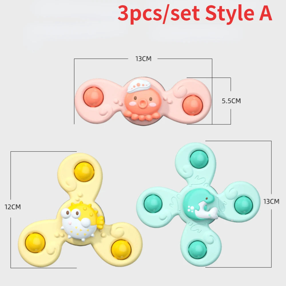 3PCS Suction Cup Spinner Toy
