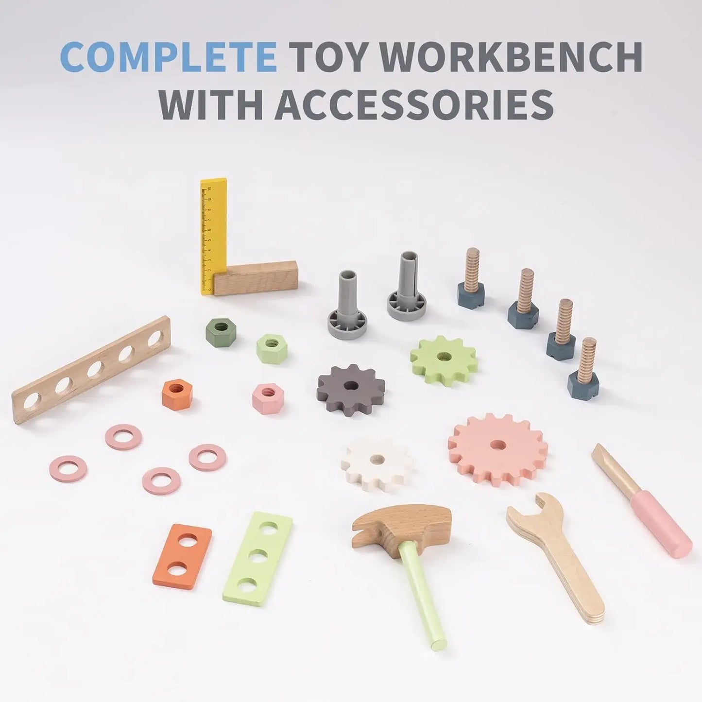 Mini Wooden Tool Bench Set