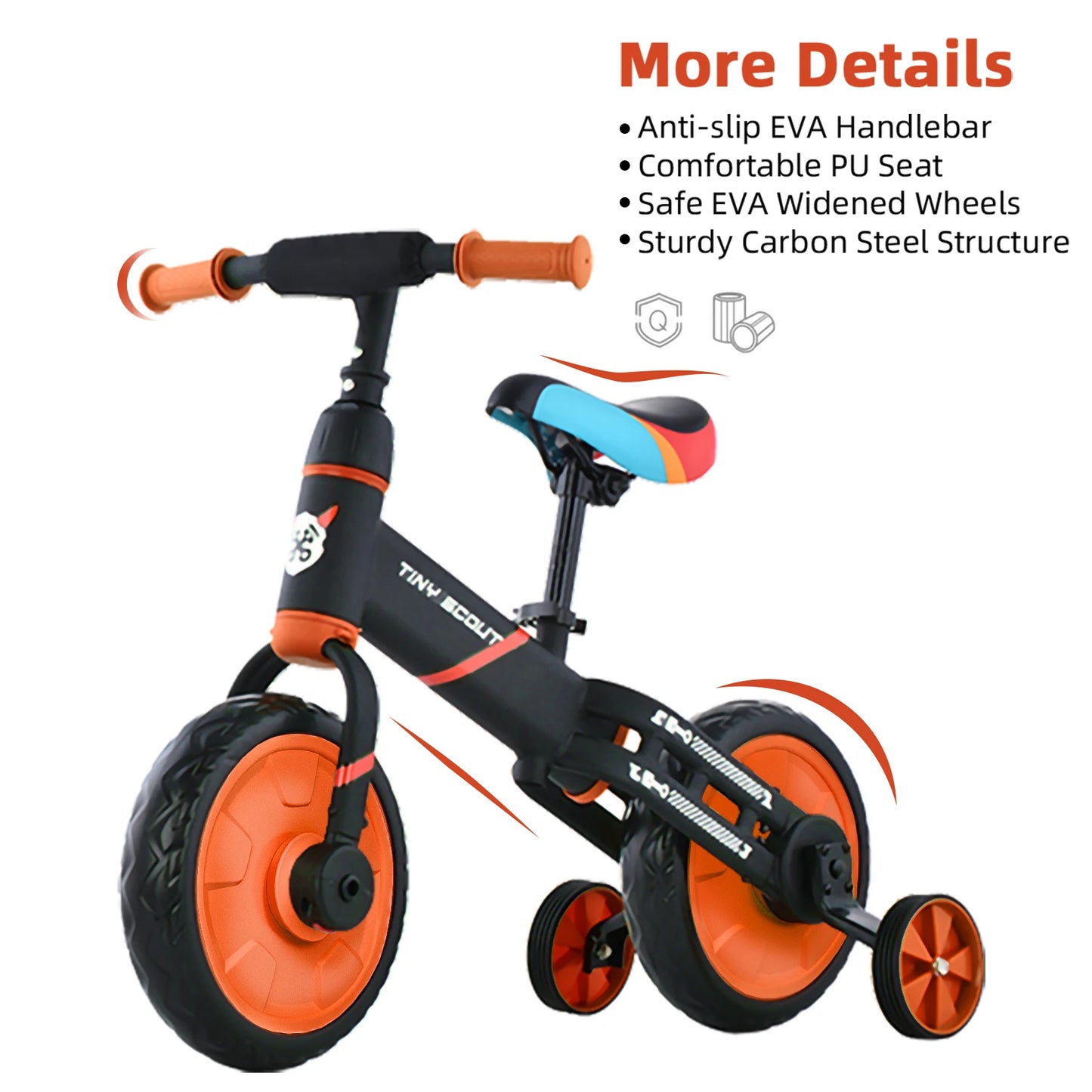 4-in-1 bike (Suitable for ages 3 - 5 years)