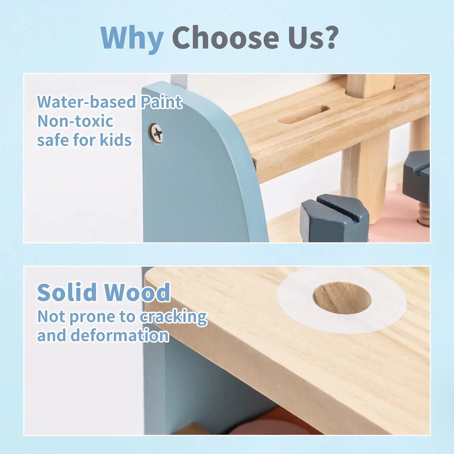 Mini Wooden Tool Bench Set