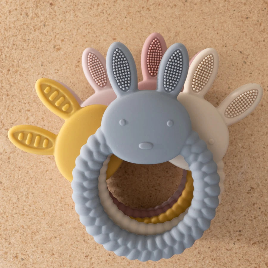 Cartoon Rabbit Ring Teether