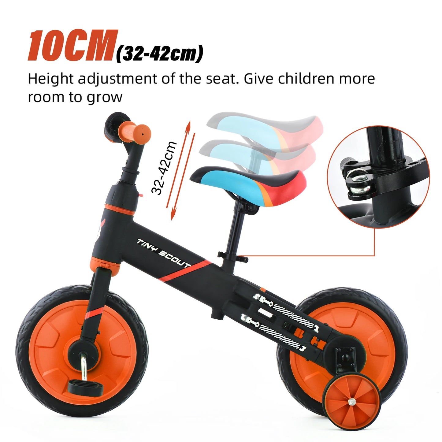 4-in-1 bike (Suitable for ages 3 - 5 years)