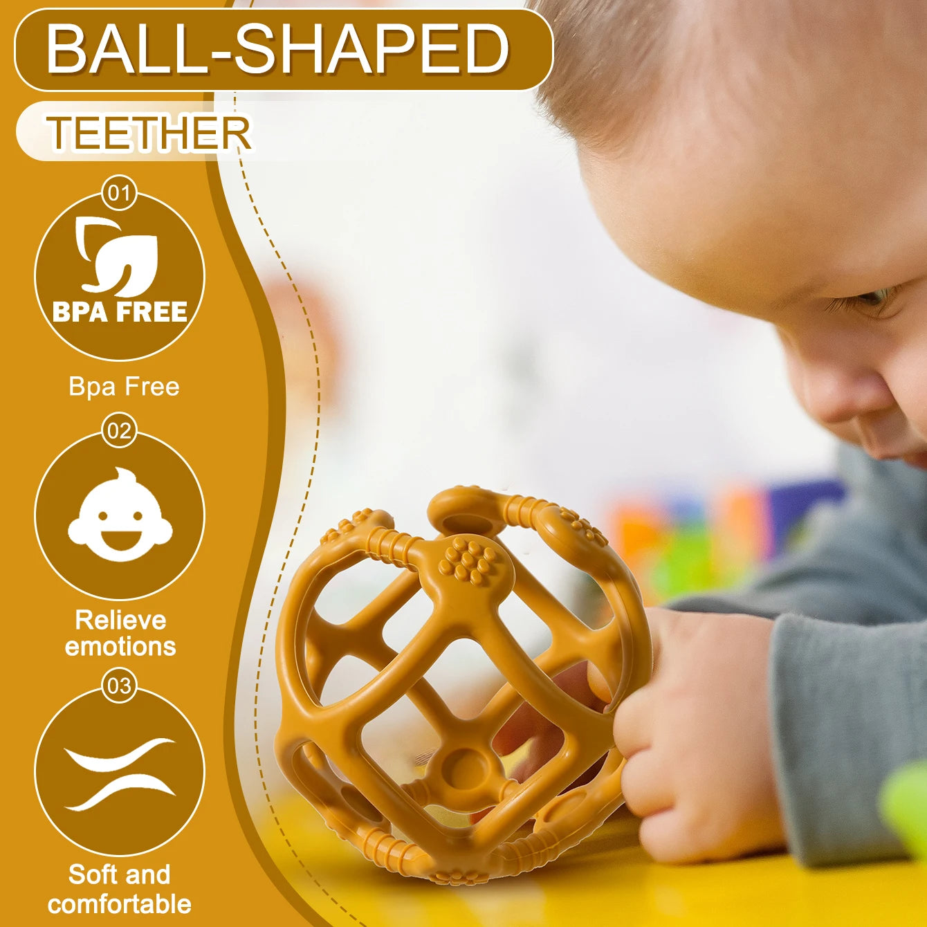 Ball Shape Teether Toy