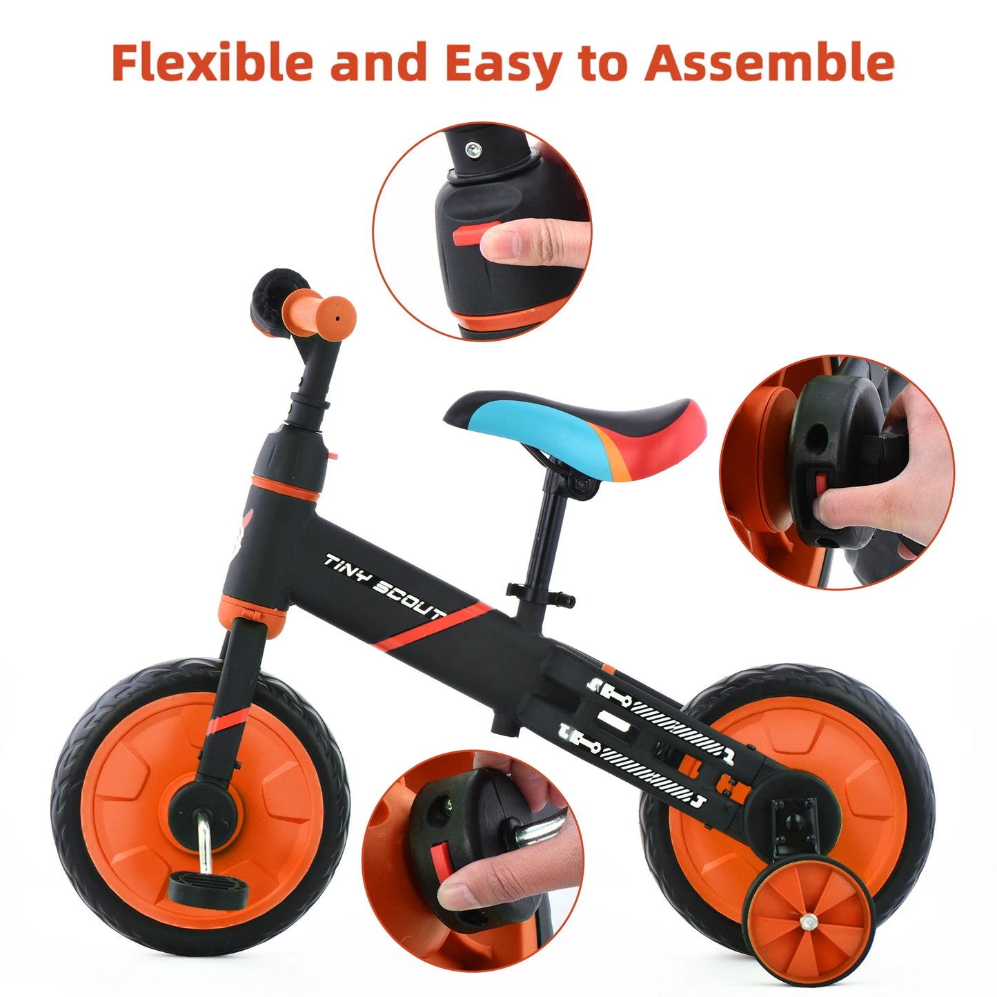 4-in-1 bike (Suitable for ages 3 - 5 years)