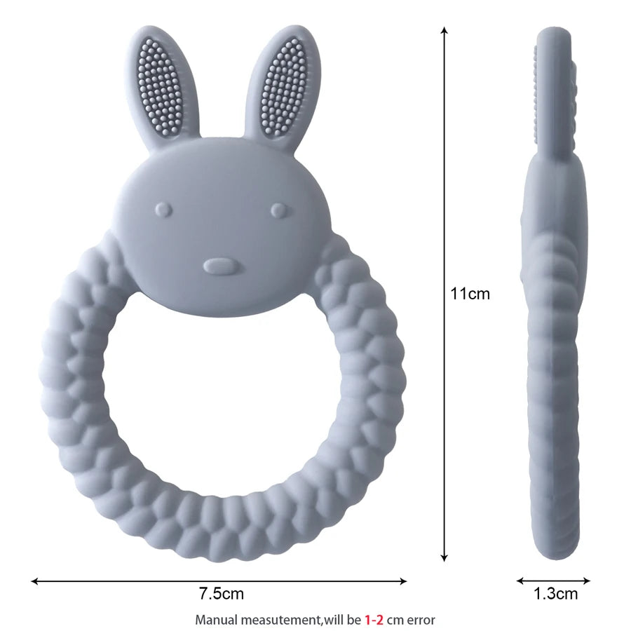 Cartoon Rabbit Ring Teether