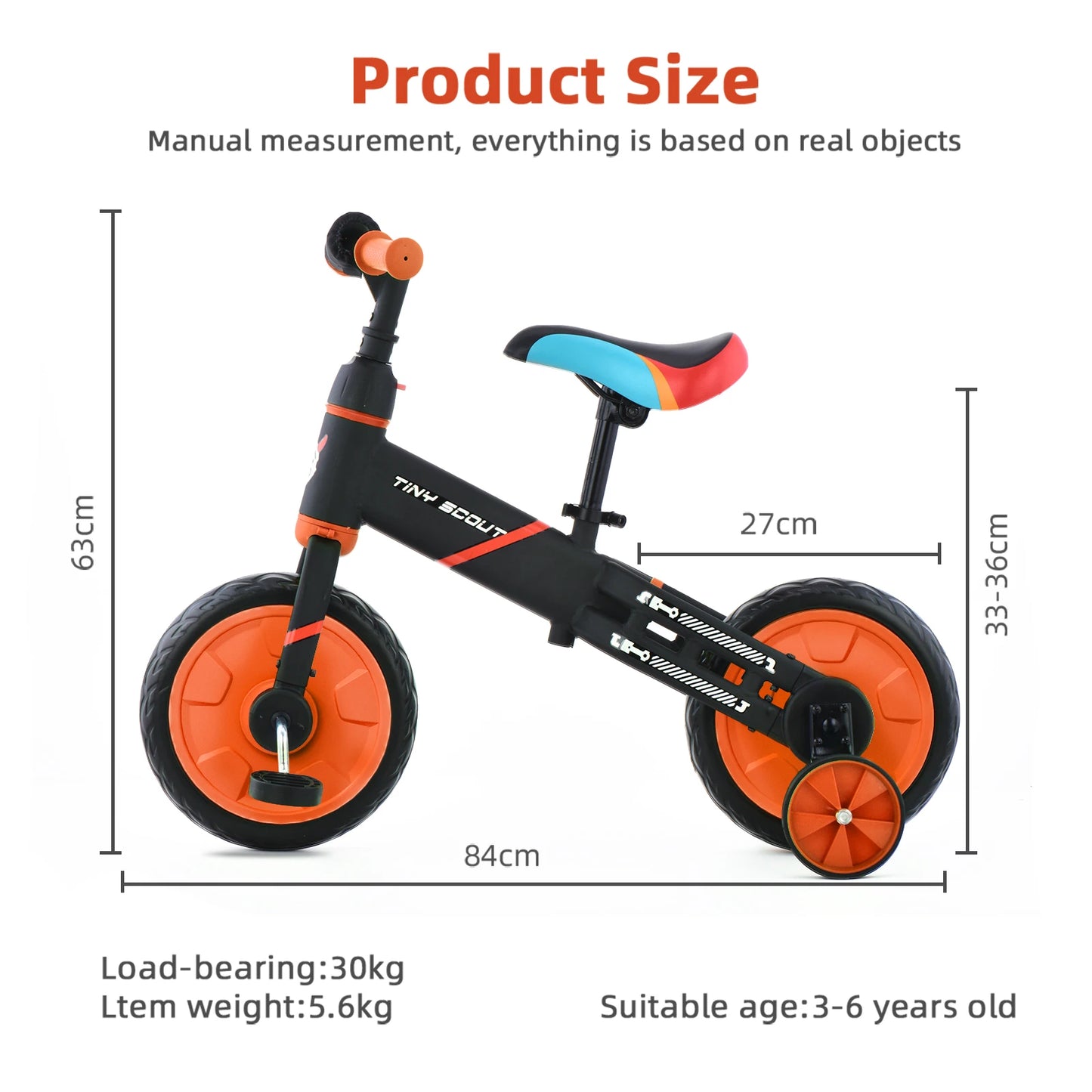 4-in-1 bike (Suitable for ages 3 - 5 years)