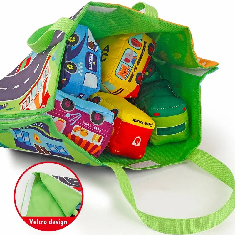 Soft Cloth Car Toy Set