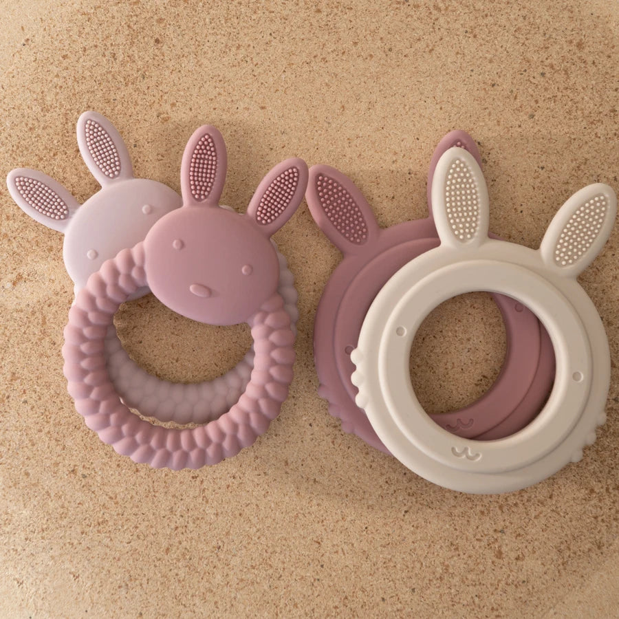 Cartoon Rabbit Ring Teether