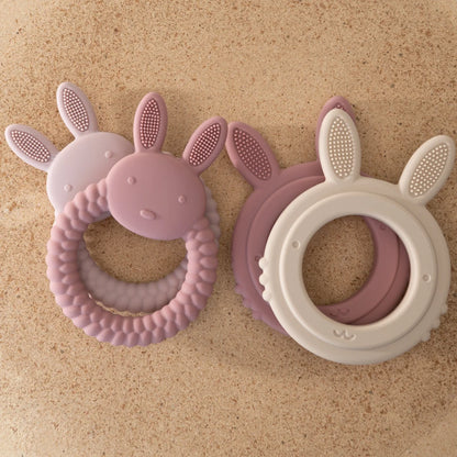 Cartoon Rabbit Ring Teether