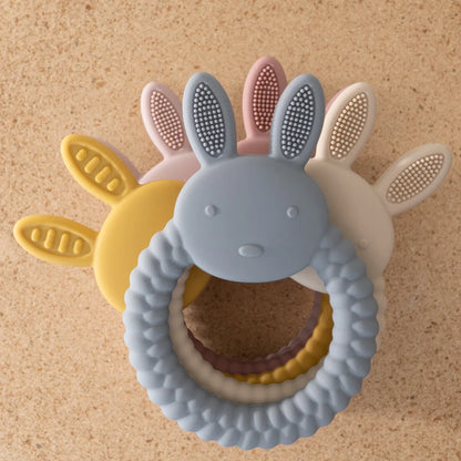 Cartoon Rabbit Ring Teether