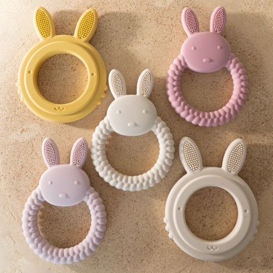 Cartoon Rabbit Ring Teether