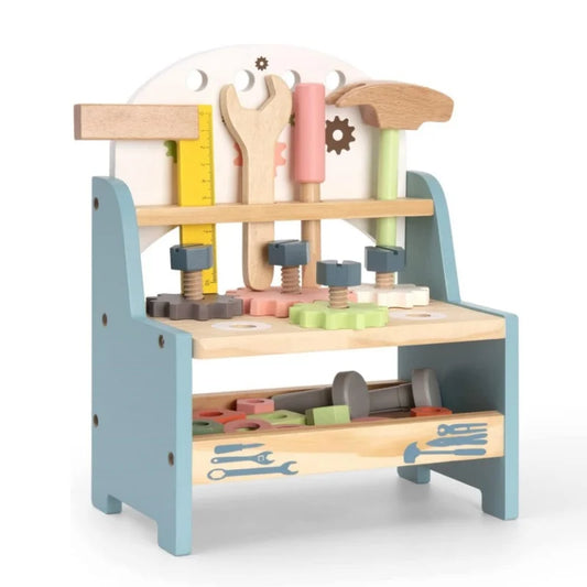 Mini Wooden Tool Bench Set